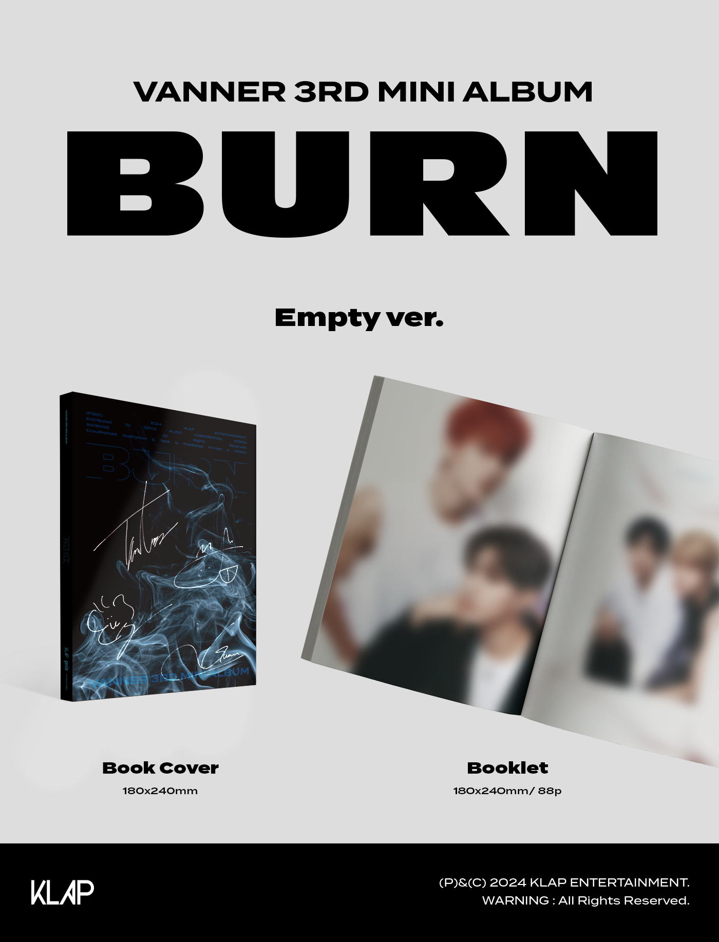 [SIGNED] 3RD MINI ALBUM [BURN] Empty ver.